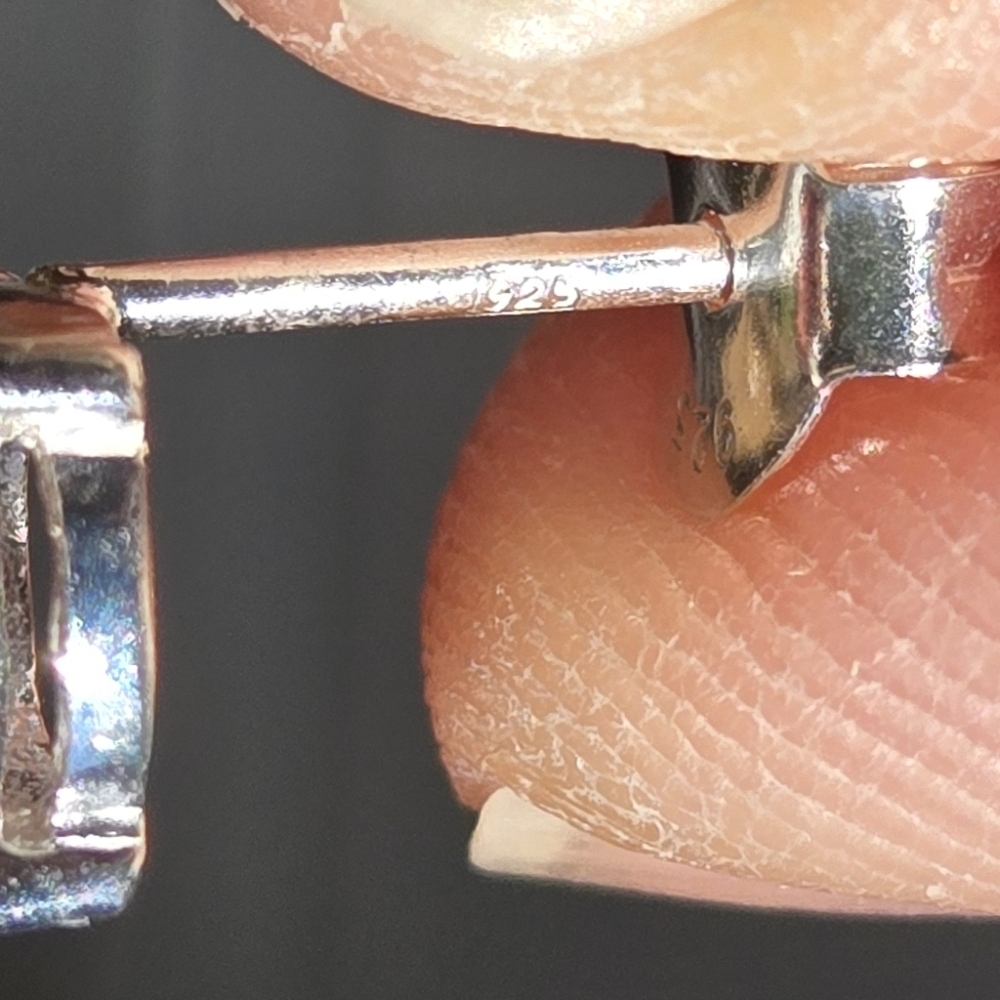Tourmuline Rasberry RARE Natural Sterling 4k Earrings - Picture 10 of 10
